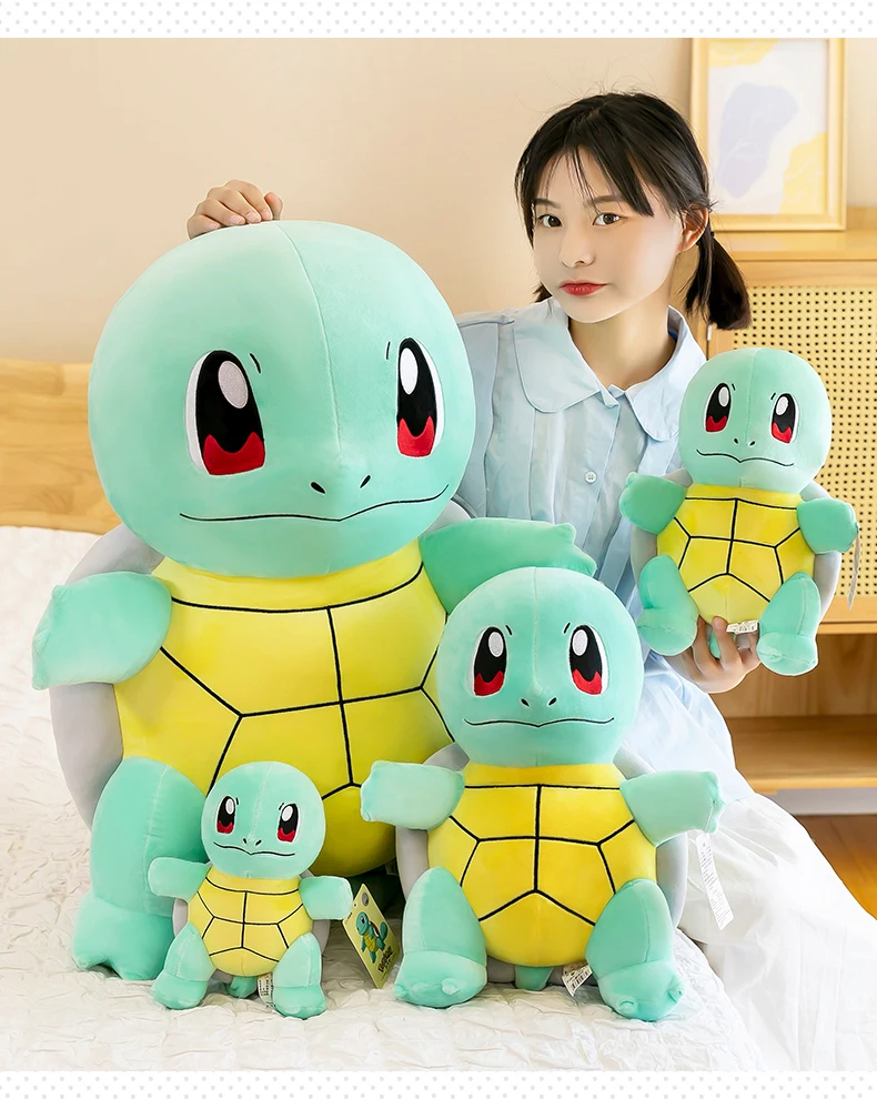 Plush Doll, Charmander Bulbasaur, bonito travesseiro tartaruga, presente do bebê, Ano Novo