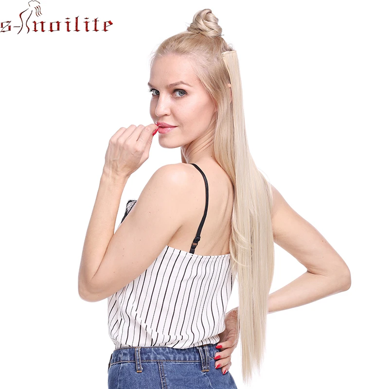 S noilite 23 &quot26&quot 8 шт./компл. 18 клипсов накладные волосы для укладки синтетические