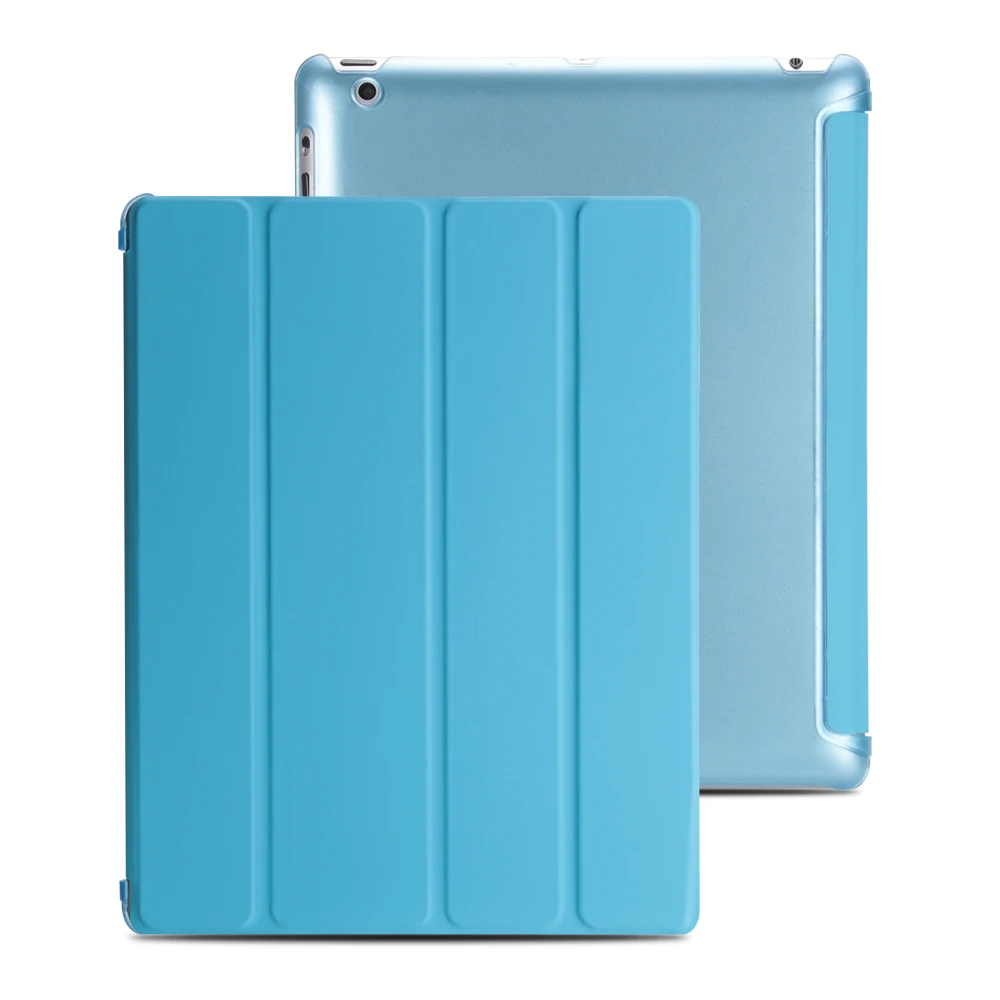 Чехол для ipad 2, 3, 4 Чехол, флип-чехол из искусственной кожи для ipad 2, смарт-подставка держатель чехол для ipad 3, Жесткий ПК задняя крышка для ipad 4