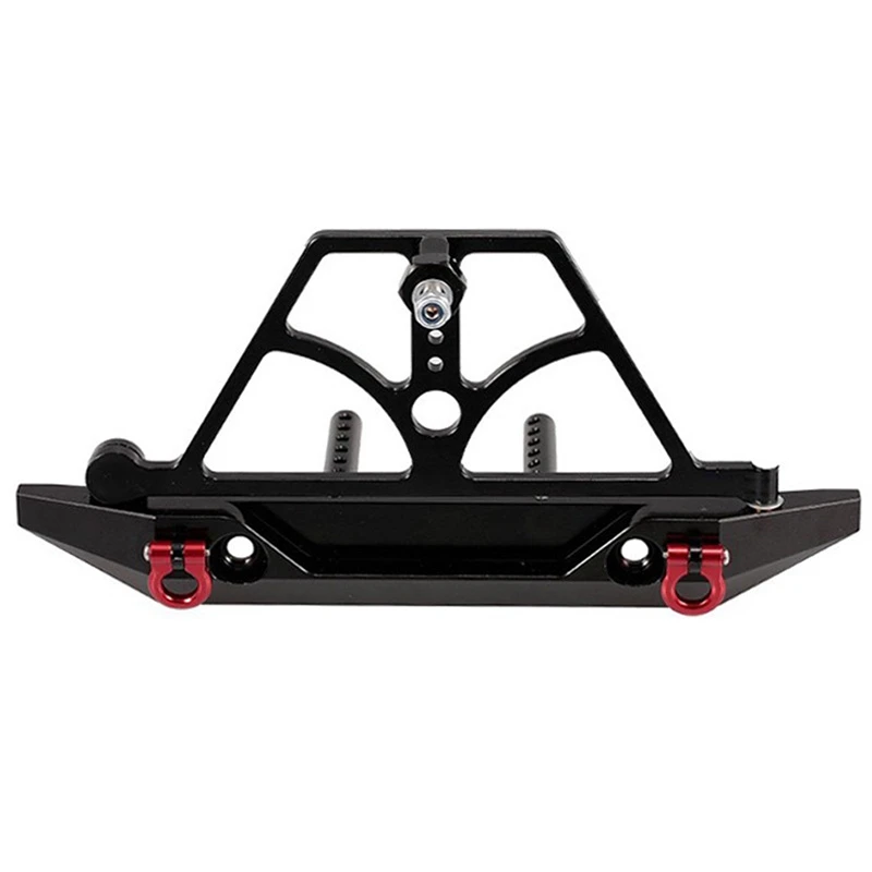 

SCX10 CNC Rear Bumper Bull Bar with Spare Tire Carrier Shackles for Rock Crawler Rc Truck SCX10 II Jeep Wrangler