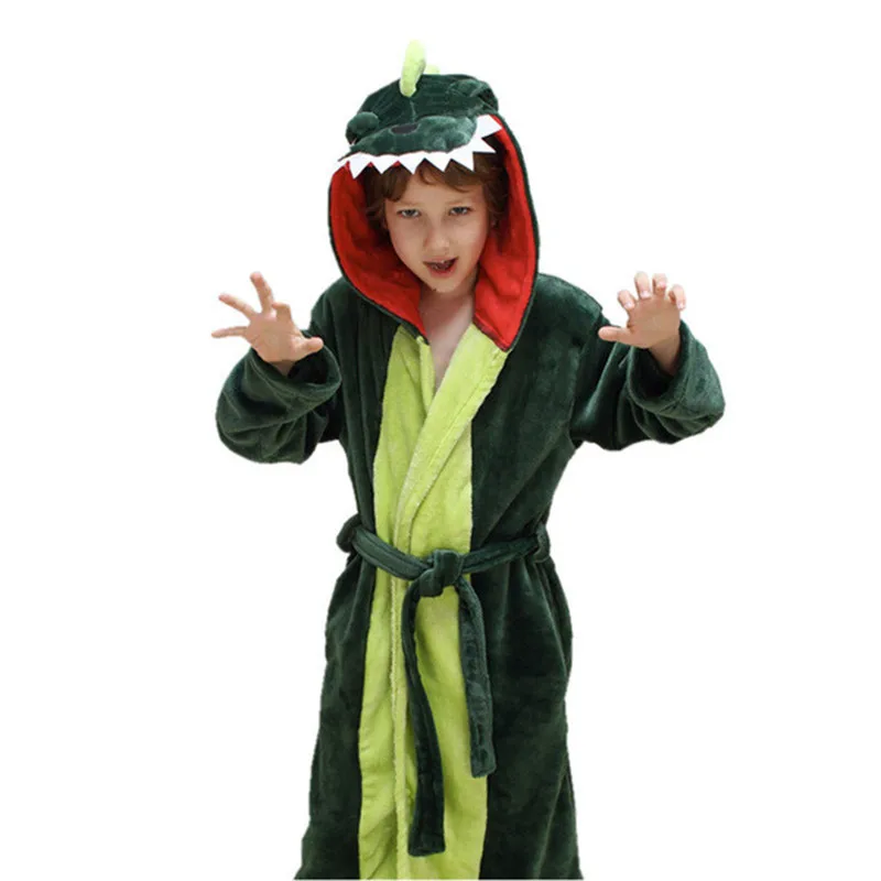 

New Coming Kids Cute Sleepwear Colorful Animal Chidren Bath Robes Rabbit Dinosaur Mouse KIds Beach Towel Lovely Bathrobes