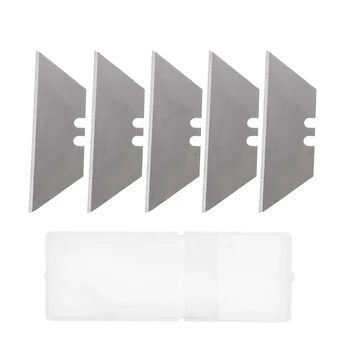 

5Pcs Folding Trapezoid Cutting Blade Art Carpet Cutter Replaceable Utility Knife#1