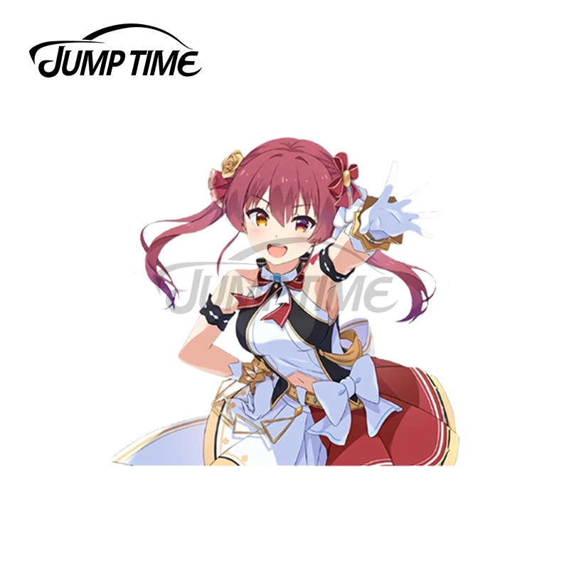 Jumptime 13 X 6cm Houshou Marine Hololive Vtuber Cute Windows Motorcycle Rv Car Stickers Anime Personality Deal Cartoon Graphics Car Stickers Aliexpress