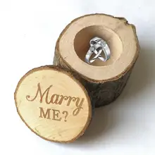 HOT SALES!!! New Arrival Rural Wedding Marry Me Wooden Ring Holder Engagement Valentine Jewelry Box Case HOT SALES!!! New Arrival Rural Wedding Marry Me Wooden Ring Holder Engagement Valentine Jewelry Box Case