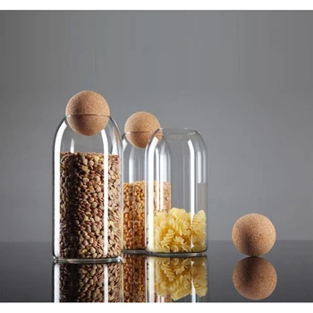 

Glass Storage Jar,tea Canister,airtight Cork Glass Jar,coffee Bean And Dried Fruit Storage Jar,airtight Bottle Storage Tank