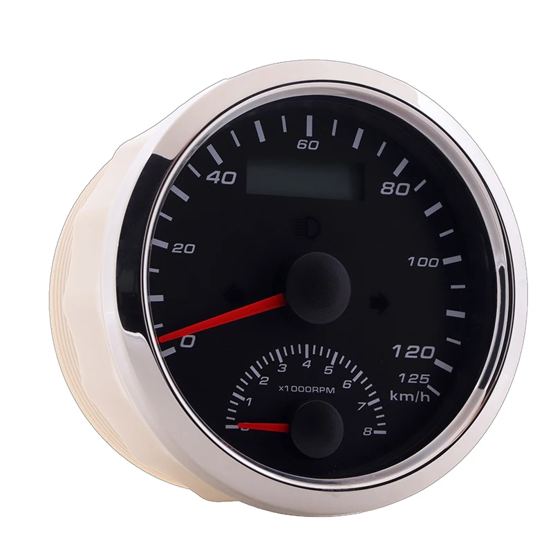 Водонепроницаемый GPS Скорость ometer 125 км/ч с Тахометр 8000 оборотов в минуту и