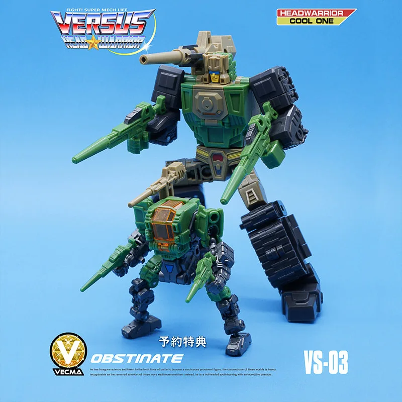 Трансформация головных мастеров MFT VS03 VS 03 Cupola CHROMEDOME Weirdwolf Hardhead фигурка