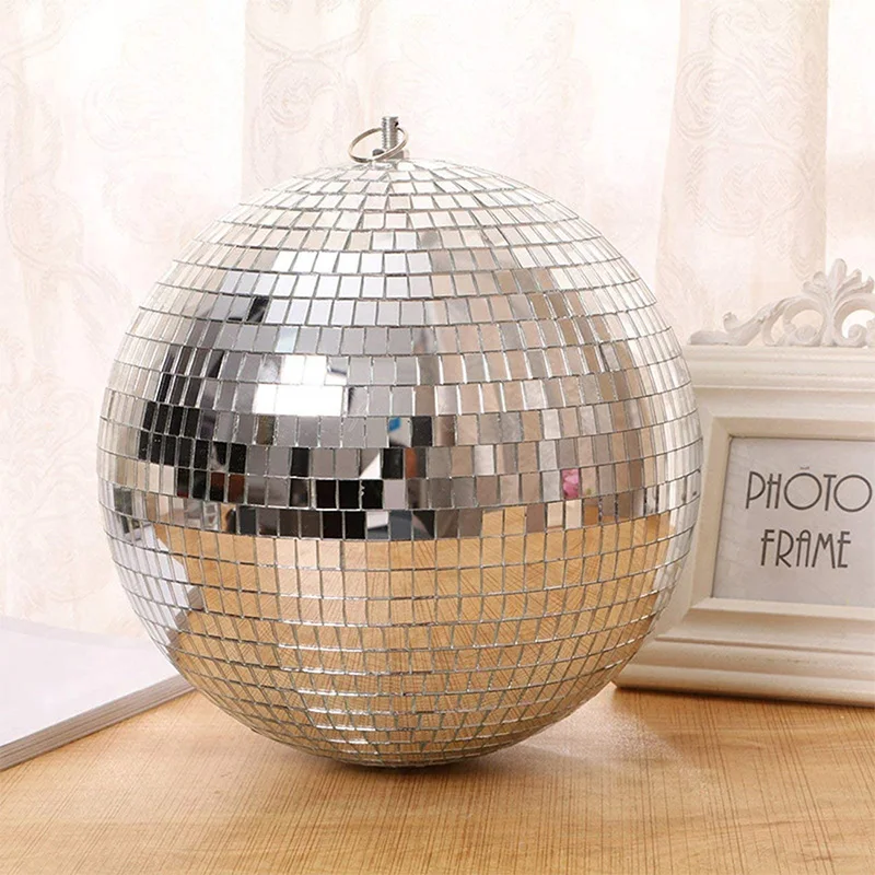 30cm spiegel disco ball bühne licht rotierenden glas ball große