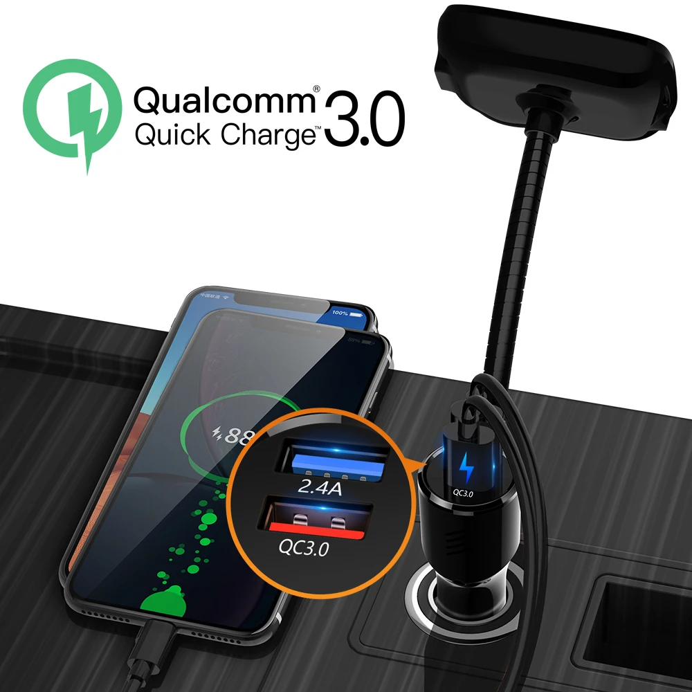 Автомобильное зарядное устройство Deelife с Bluetooth FM передатчик комплект громкой
