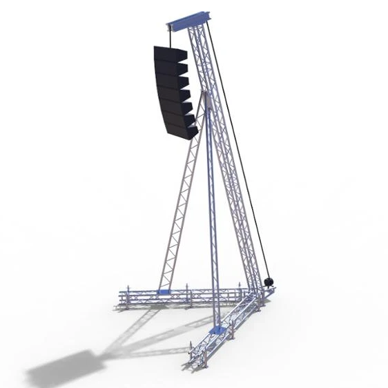 

Hot selling line array PA tower truss with electric hoist