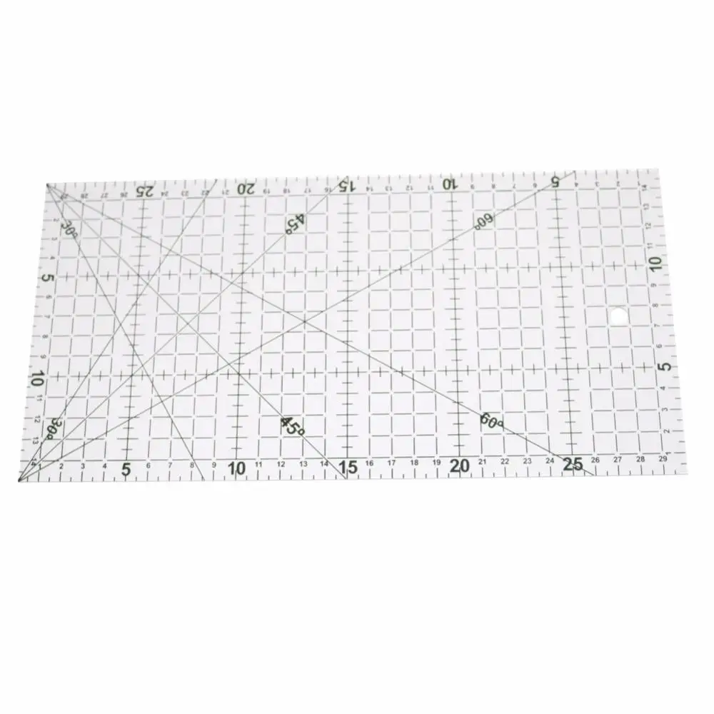1 Pc 30x15cm akrylowe Patchwork wyrównane linijka przejrzyste linijka do rysunków biuro i szkoła szycia materiały pomiarowe linijki narzędzia