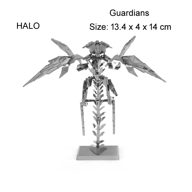 Дешевые 3D металлические головоломки HALO UNSC модели наборы DIY лазерная резка головоломки модель Развивающие игрушки для взрослых детей - Цвет: Guardians