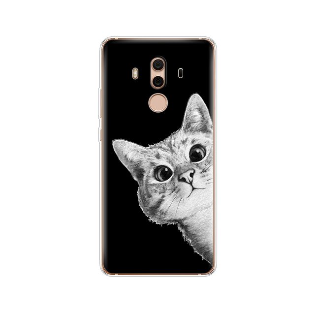 TPU Case For Huawei Mate 10 lite Printing Drawing silicon Phone Cases Cover For Huawei Mate 10 pro coque for mate 10
