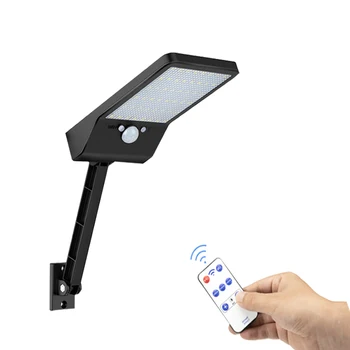 

LED Solar-Wall-fence-Light Garden-street-deck-Lamp Outdoor Pir-Motion-Sensor remote-Control IP65 Waterproof#3