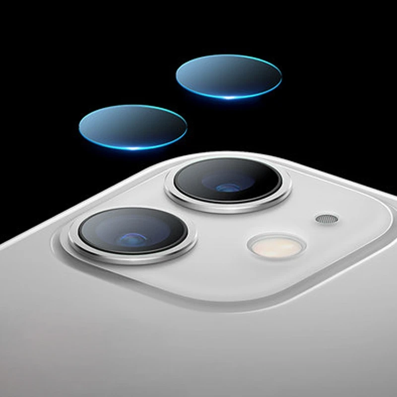 Для iPhone 11/iPhone 11 Pro/iPhone 11 Pro Max задняя камера объектив закаленная пленка dura mater с белой нижней пластиной