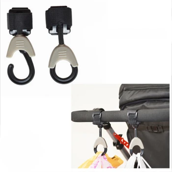 

Baby Stroller Accessories Multipurpose Hooks Velcro Easy Installation Products Hanger Hooks Pram Rotate Cart Applicable Supplies
