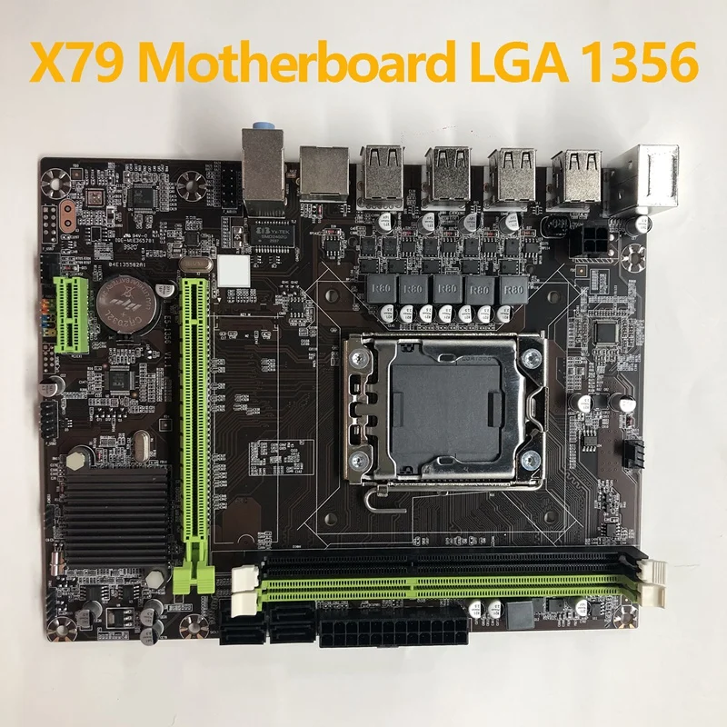 X79 материнская плата LGA 1356 DDR3 Поддержка 2X объемом до 32 GB памяти E5 2430L 2440L 2450 2470 для