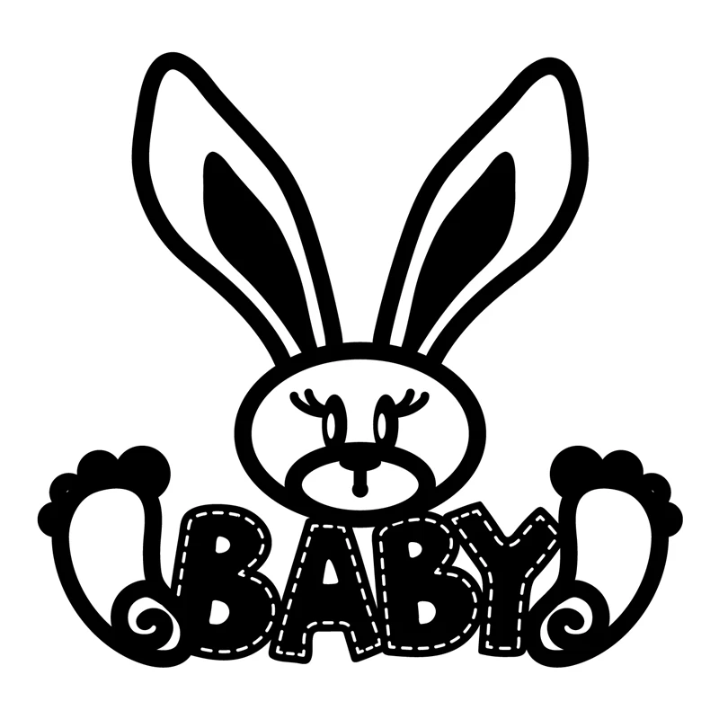 

DiyArts Rabbit Dies Baby Metal Cutting Dies Stencils for DIY Scrapbooking Embossing Paper Cards Diecut Photo Album Making Craft