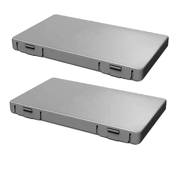 

2 Pack Dust Proof Disposable Mask Case Portable Face Masks Container Mask Storage Box Organizer Travel Household