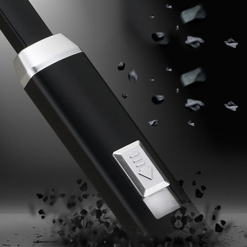 Электронная Usb зарядка дуговая Зажигалка Плазменные электронные импульсные зажигалки свечи и для барбекю кухня зажигалка трубы дыма(черный