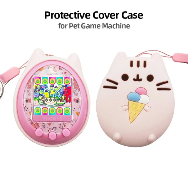 Silicone Case Cover Protective Hard Case Protective Sleeve Shell  for Tamagotchi On 4U+ PS m!x iD L and Meets 2