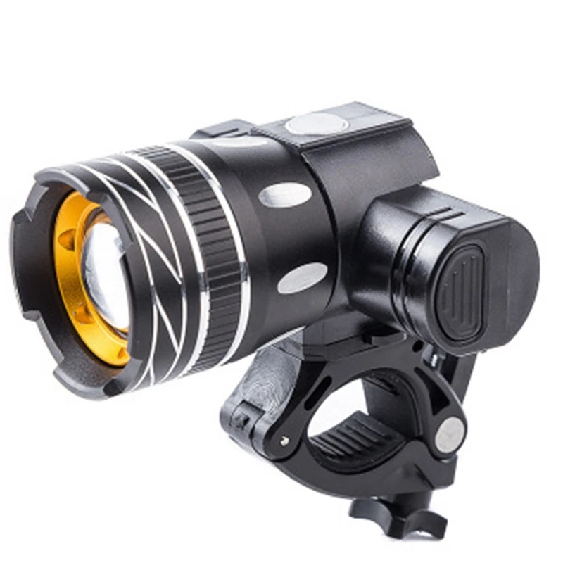 

Bicycle T6 LED Light Bike Light Front Lamp Outdoor Zoomable Torch Headlight USB Rechargeable