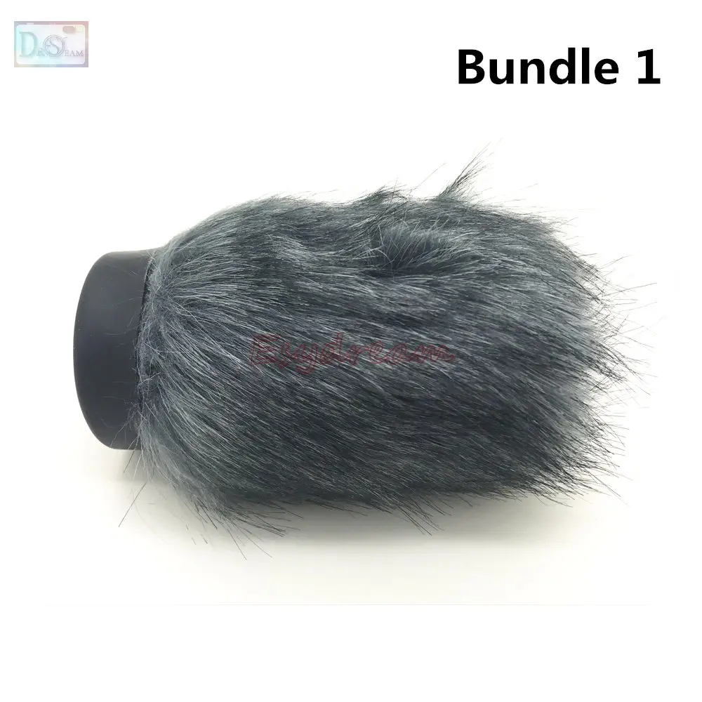 Bundle 1 Профессиональный открытый Меховой чехол ветровое стекло Deadcat муфта для Rode NTG4 NTG 4 Микрофон Mic Ветер щит - Цвет: Bundle 1