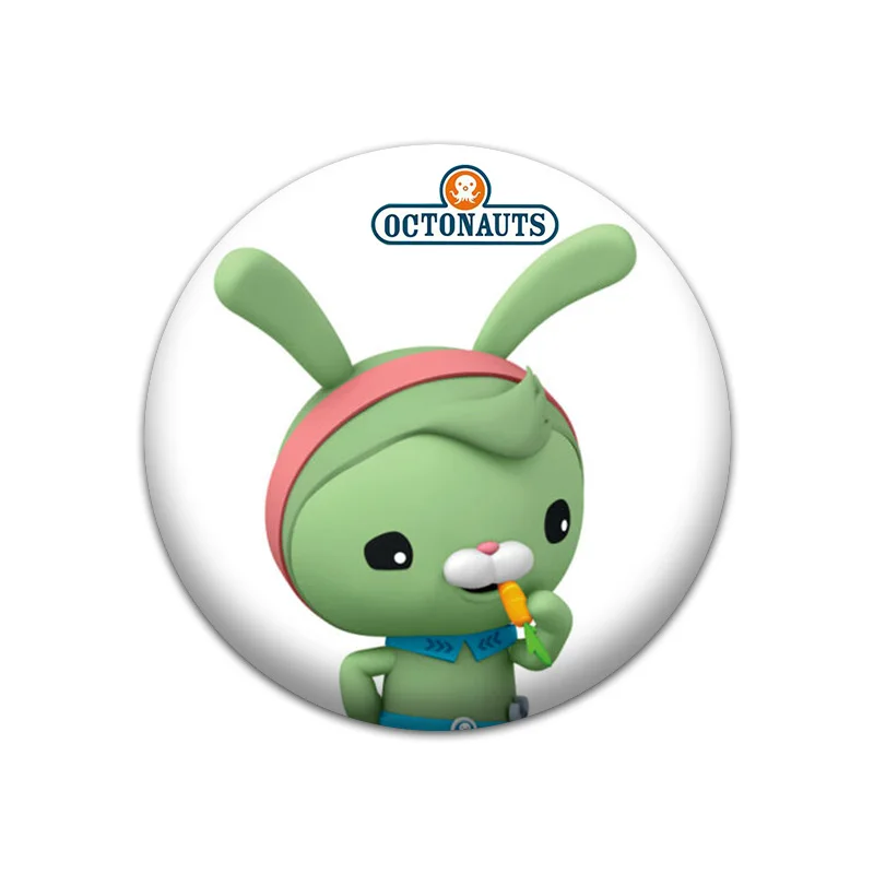 1145-06 1 шт. Octonauts круглые значки булавки круглые значки для шитья на футболке шляпа рюкзак Броши DIY аксессуары для детей подарок на вечеринку - Цвет: 1145-06