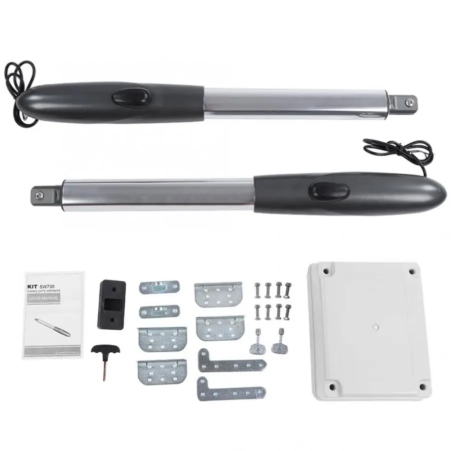 

24V Auto Electric Powered Swing Gate Opener Kit With 2 Remote Control
