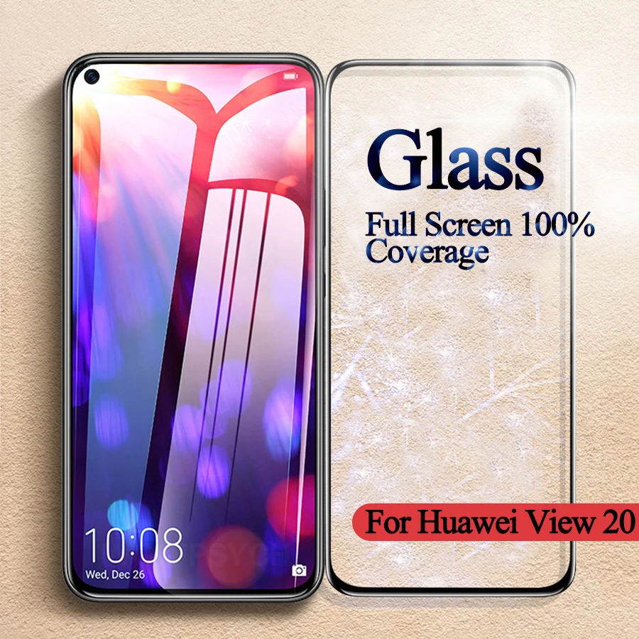 Закаленное стекло с полным покрытием для Huawei Honor View 20 10 9 защитная пленка P20 Pro P30 Lite