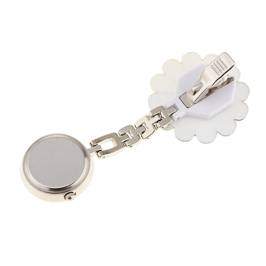 2Pcs Nurse Pocket Watch Women Paramedic Tunic Clip Brooch Doctor Fob Watches
