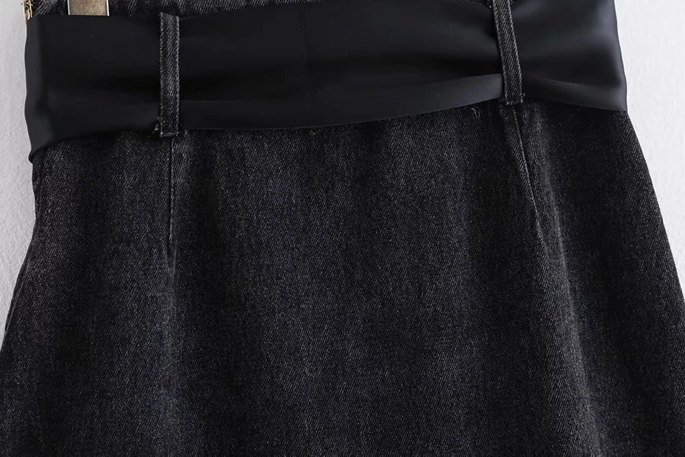 Увядшие английские уличные ювелирные изделия пояс Высокая талия Сексуальная мини-юбка А-силуэта для женщин faldas mujer moda джинсовые юбки для женщин