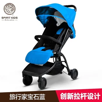 

Spirit Kids Stroller Light Folding Trolley Umbrella Car Portable Children's Four Wheel Cart Can Sit And Lie Down