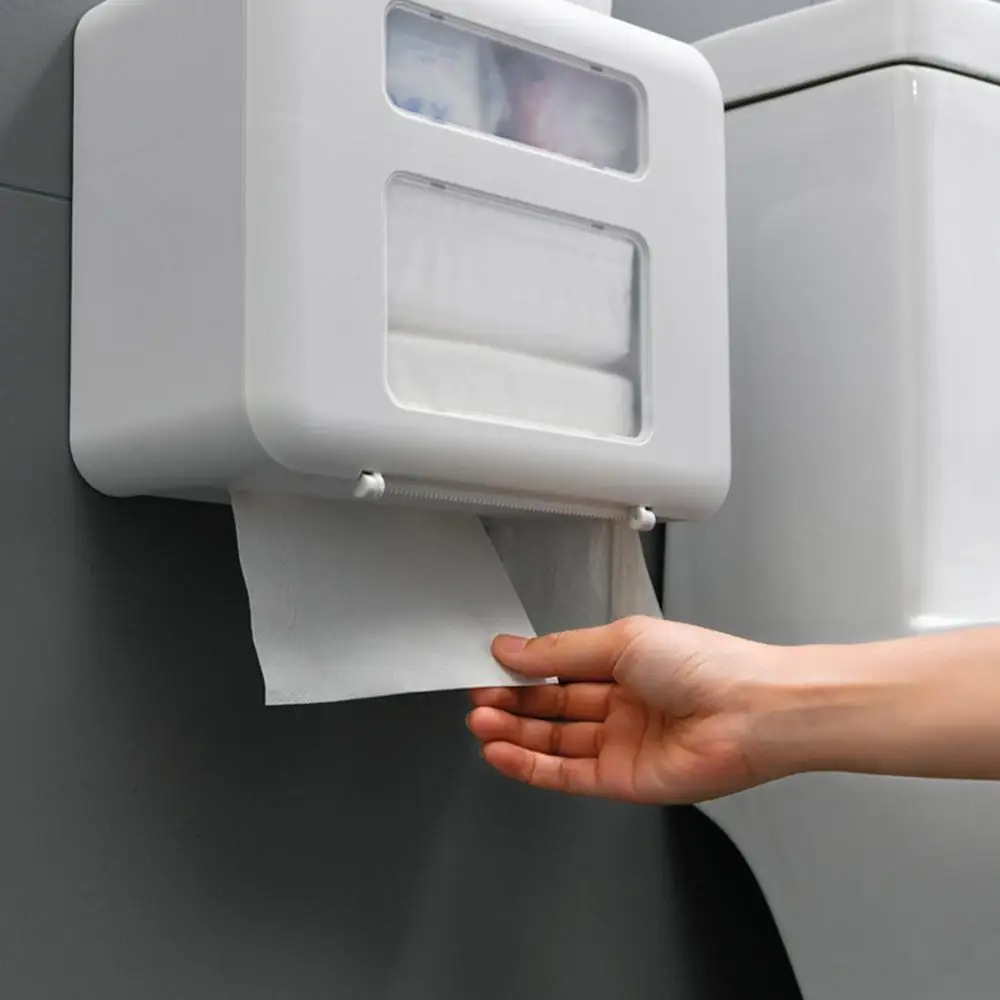 Настенный бумажный ящик Туалетный держатель для бумаги и телефона двухслойный ванная комната водонепроницаемый бумажный держатель для рулона Диспенсер Для Хранения салфеток