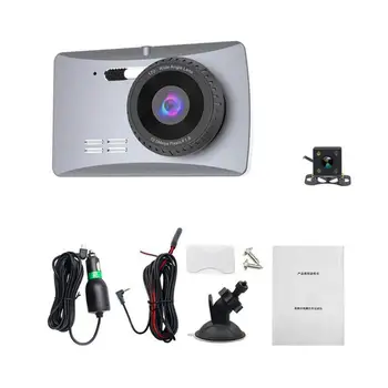 

New 3.6-Inch Ips Hd 1080P Driving Recorder Front And Rear Dual Lens Support Reversing Image Parking Monitoring V6