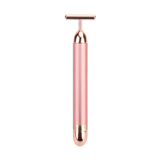 Beauty Bar 24k Golden Facial Massager Electric Sign Face Massage Tools for Sensitive Skin Face Pull Tight Firming Lift
