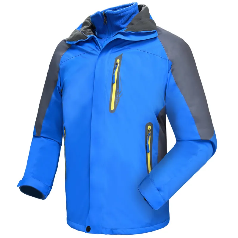 

Winter Waterproof 3 in 1 Ski Jackets Men Camping Hunting Jacket Winter Warm Snowboarding Coat Outdoor Mountain Skiing for Men