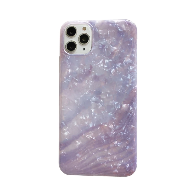 Модный Корпус Раковины фиолетовый мраморный чехол для телефона для iphone 11 11Pro Max 6S X 6 7 8 Plus XR XS Max задняя крышка Роскошный чехол s Coque
