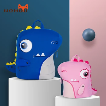 

Nohoo Dinosaur Backpack for Kids 3D Cartoon Kindergarten School Bags for Boys Animal Waterproof 1-4 Years Old Children's Bag New