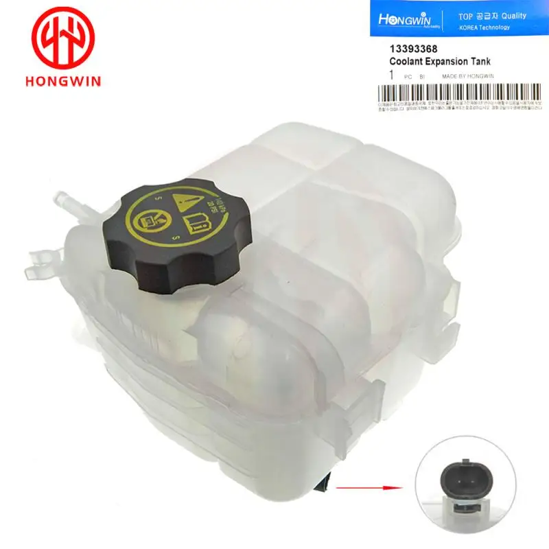 Chevrolet Cruze Orlando Buick Verano Coolant Reservoir Radiator Expansion Tank&Cap With Water Temperature Sensor 13393368 car radiator cap radiator coolant tank cap car radiator water tank cover coolant expansion tank engine coolant temperature sensor