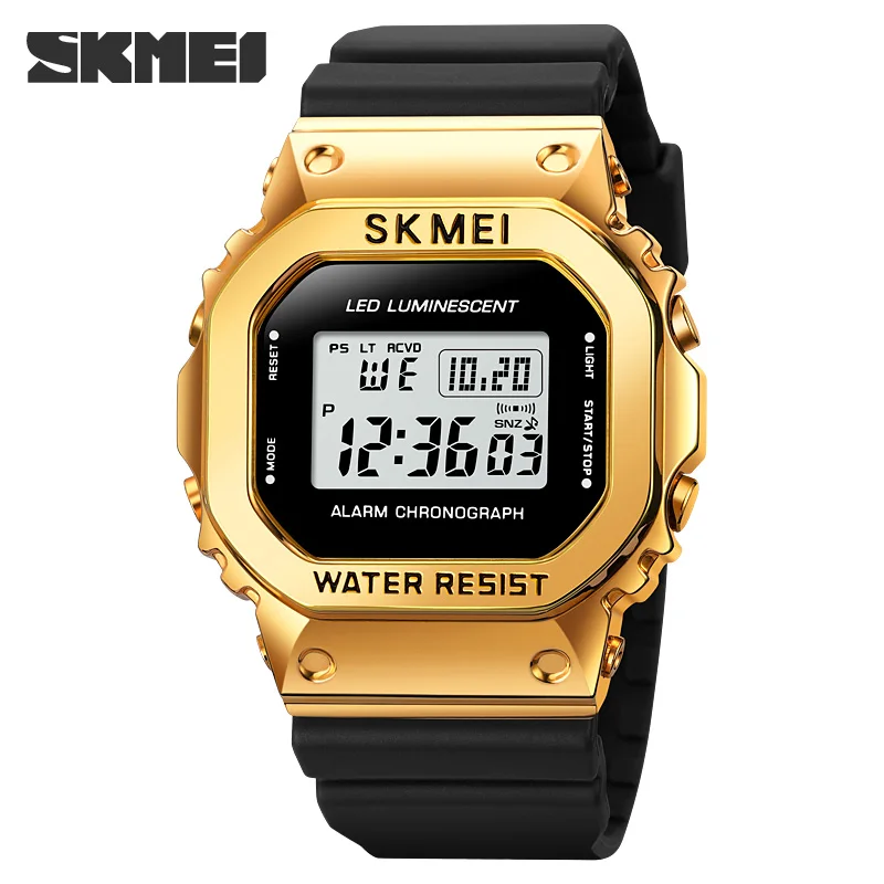 SKMEI Digital Watch Luxury Waterproof Led Light Electronic Watches Top Brand Outdoor Sport Men's Wristwatch Countdown Clock 