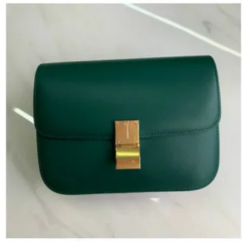 

2020 Women's Bag Box Tofu Bag Cowhide Retro Square Bag Stewardess Diagonal Shoulder Bag Luxury Handbags Women Bags Designer