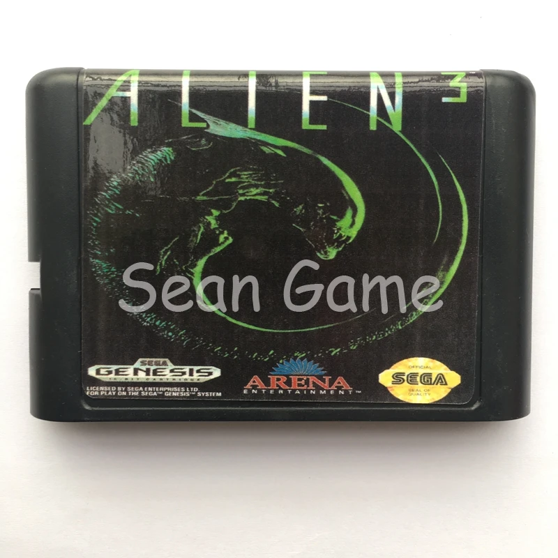 16 бит sega MD игра Alien 3/The Simpsons кошмар Барта/Закат гонщиков карты для sega Megadrive Genesis видеоконсоли картридж - Цвет: Alien 3