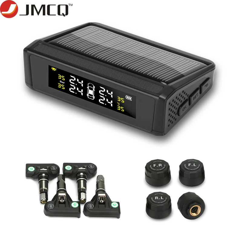 JMCQTPMS давление в шинах Солнечная автомобильная система мониторинга давления