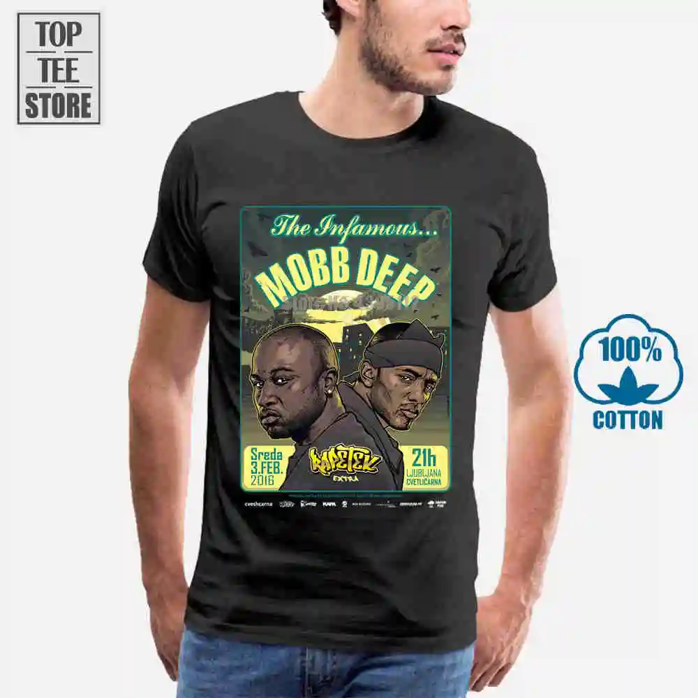 Mobb Deep Prodigy Rest In Peace Постер для концерта рэп хип хоп музыкальная футболка|mobb deep|music t