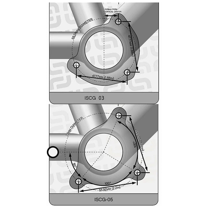 Perfect Fouriers MTB Chain Guide Guards Bike Single Speed Bicycle ISCG ISCG05 For 32~38t 220g lightweight 3