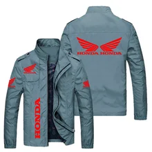 Honda Red Double Wing Jacket 2021 new Men's Bomber Jacket Baseball Uniform Fashion Trend Harajuku Riding Motorcycle Bike Jacket