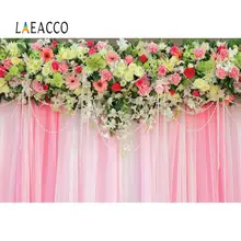 Laeacco Wedding Flower Marriage Photo Backgrounds Baby Shower Spring Photocall Photography Backdrops Customized For Photo Studio