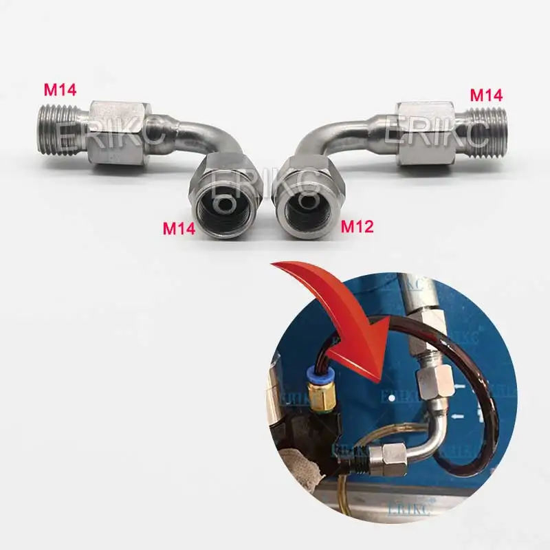 Common Rail Tube Conversion Joint Injector Test Bench Joint Tube for Bosch 120 series 110 series diesel injector tube