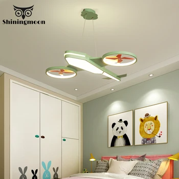 

Children's Room LED Pendant Lights Aircraft Lampshade Kids Bedroom Art Pendant Lamp Restaurant Decoration Hanglamp Luminaria